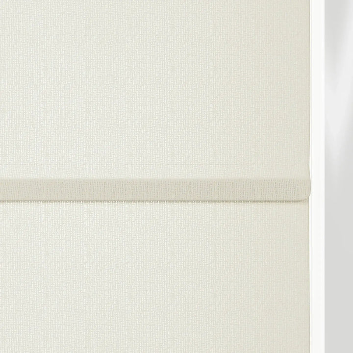 Doreen Linen Cotton Zebra Roman Blind Cord Lift lce Detail - ChadMade