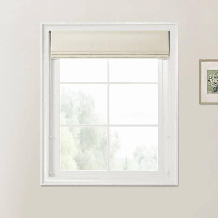 Doreen Linen Cotton lce Zebra Roman Blind Cord Lift - ChadMade