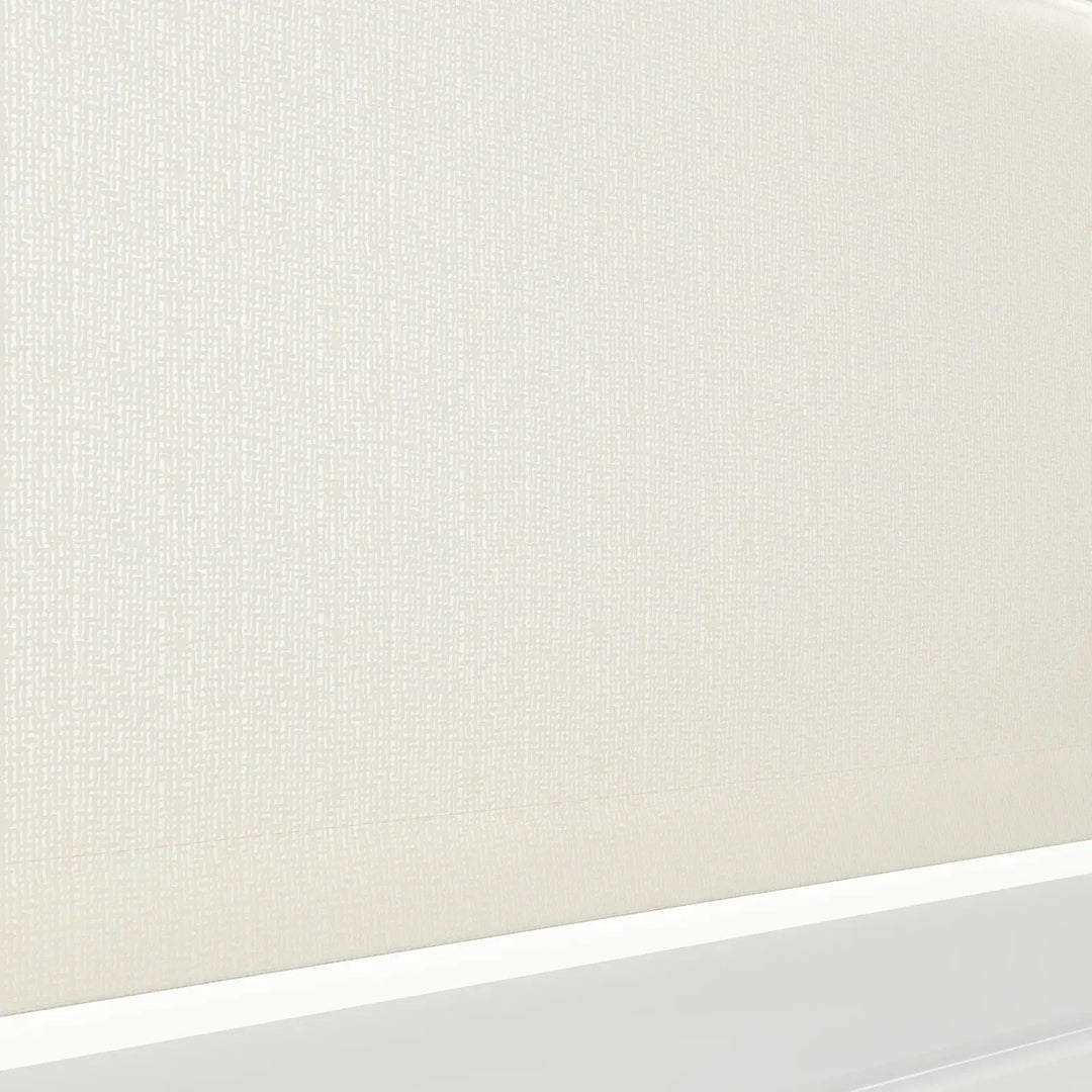 Doreen Linen Cotton Zebra Roman Blind Cord Lift lce Detail - ChadMade