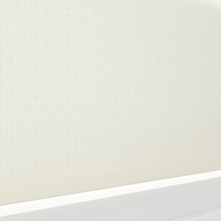 Doreen Linen Cotton Zebra Roman Blind Cord Lift lce Detail - ChadMade