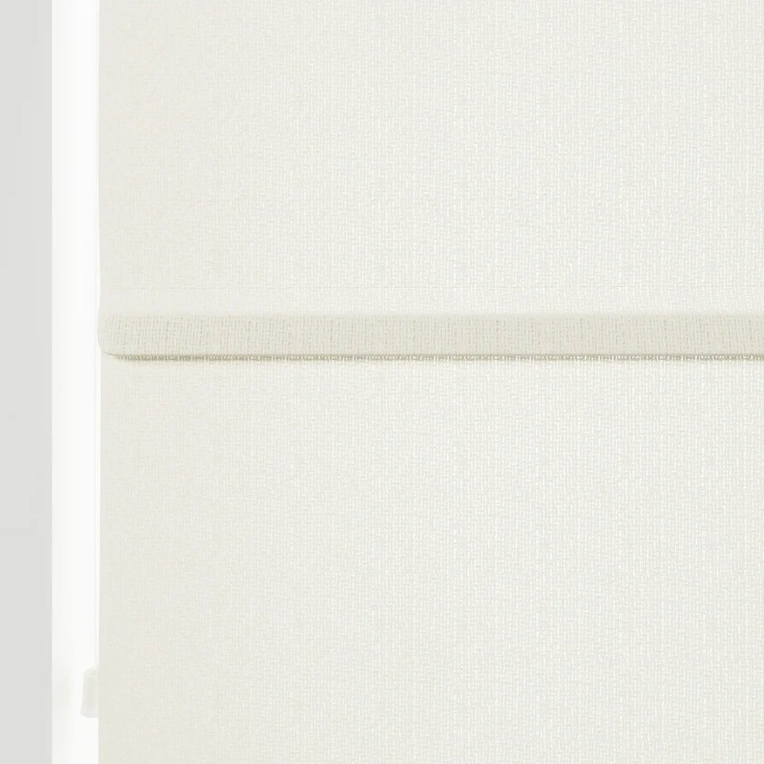 Doreen Linen Cotton Zebra Roman Blind Cord Lift lce Detail - ChadMade