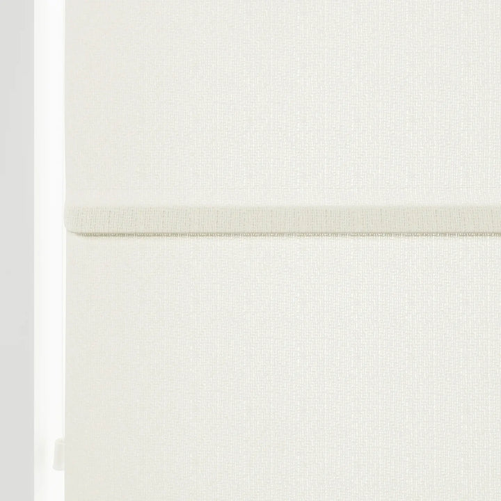 Doreen Linen Cotton Zebra Roman Blind Cord Lift lce Detail - ChadMade