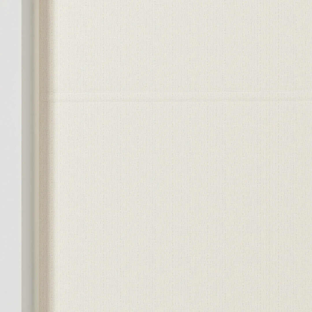 Doreen Linen Cotton Valanced Day Night Roman Shade Cord Lift Ice Detail - ChadMade