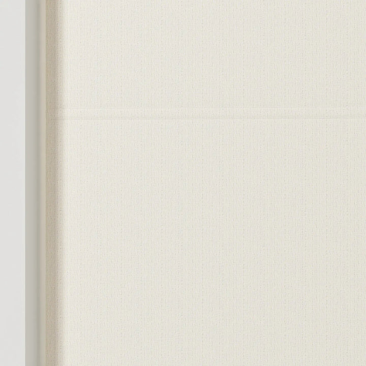 Doreen Linen Cotton Valanced Day Night Roman Shade Cord Lift Ice Detail - ChadMade