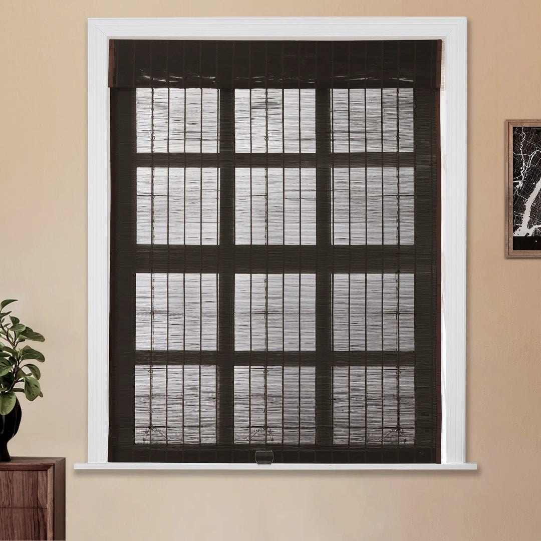 Earth Bamboo Shade - Brown Black