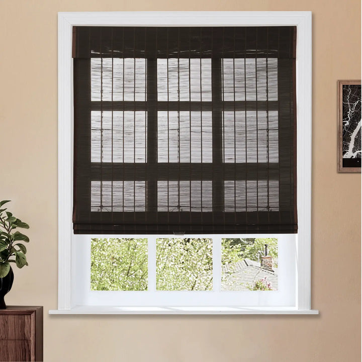 Earth Bamboo Shade - Brown Black