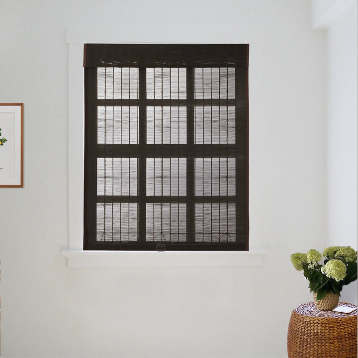 Earth Bamboo Shade - Brown Black