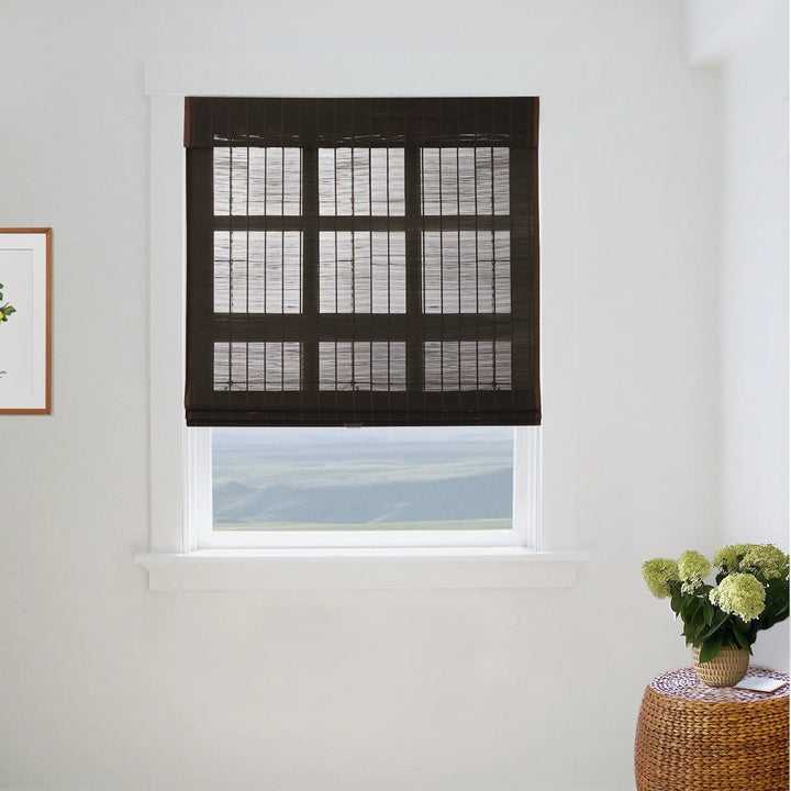 Earth Bamboo Shade - Brown Black