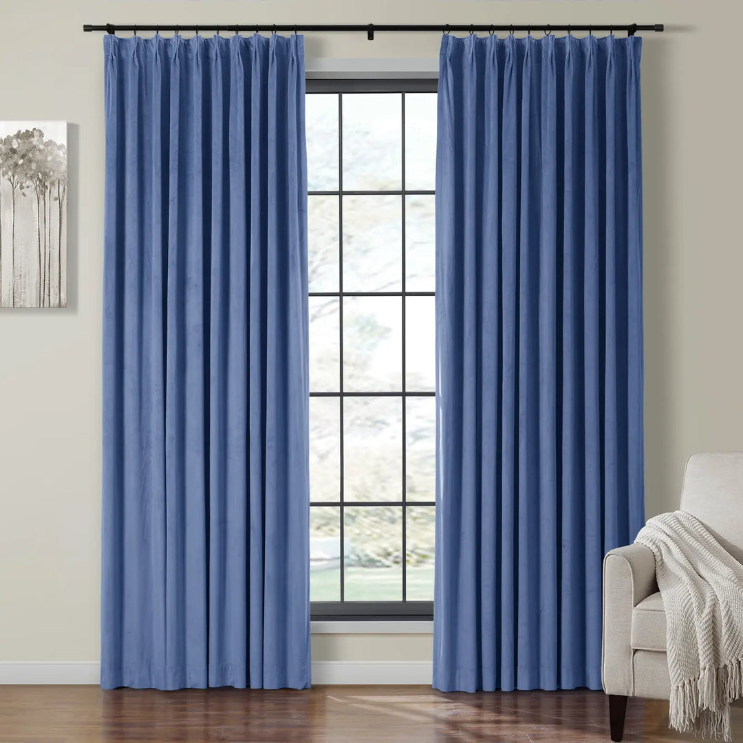 Leon Velvet Curtain Pinch Pleat