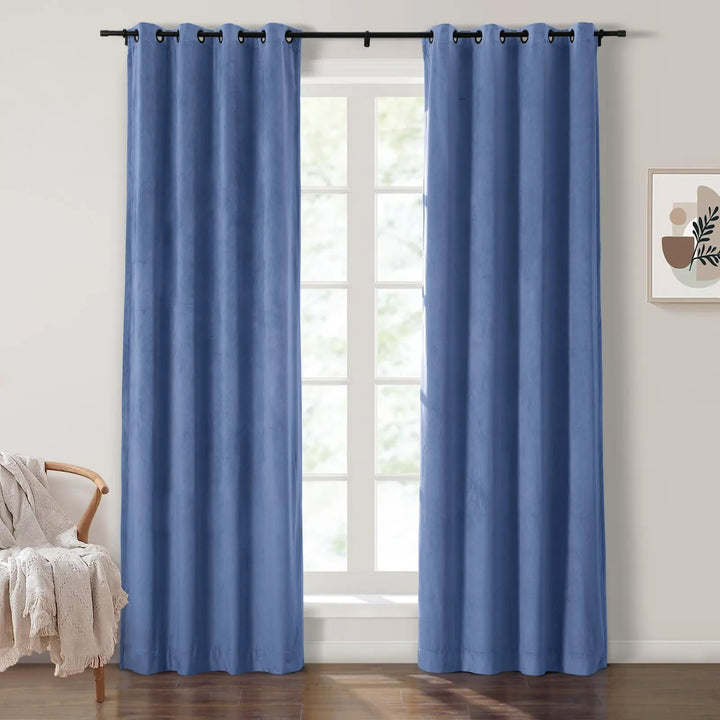 Leon Velvet Curtain Grommet