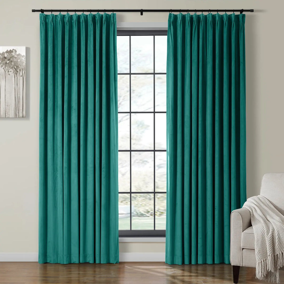 Leon Velvet Curtain Pinch Pleat