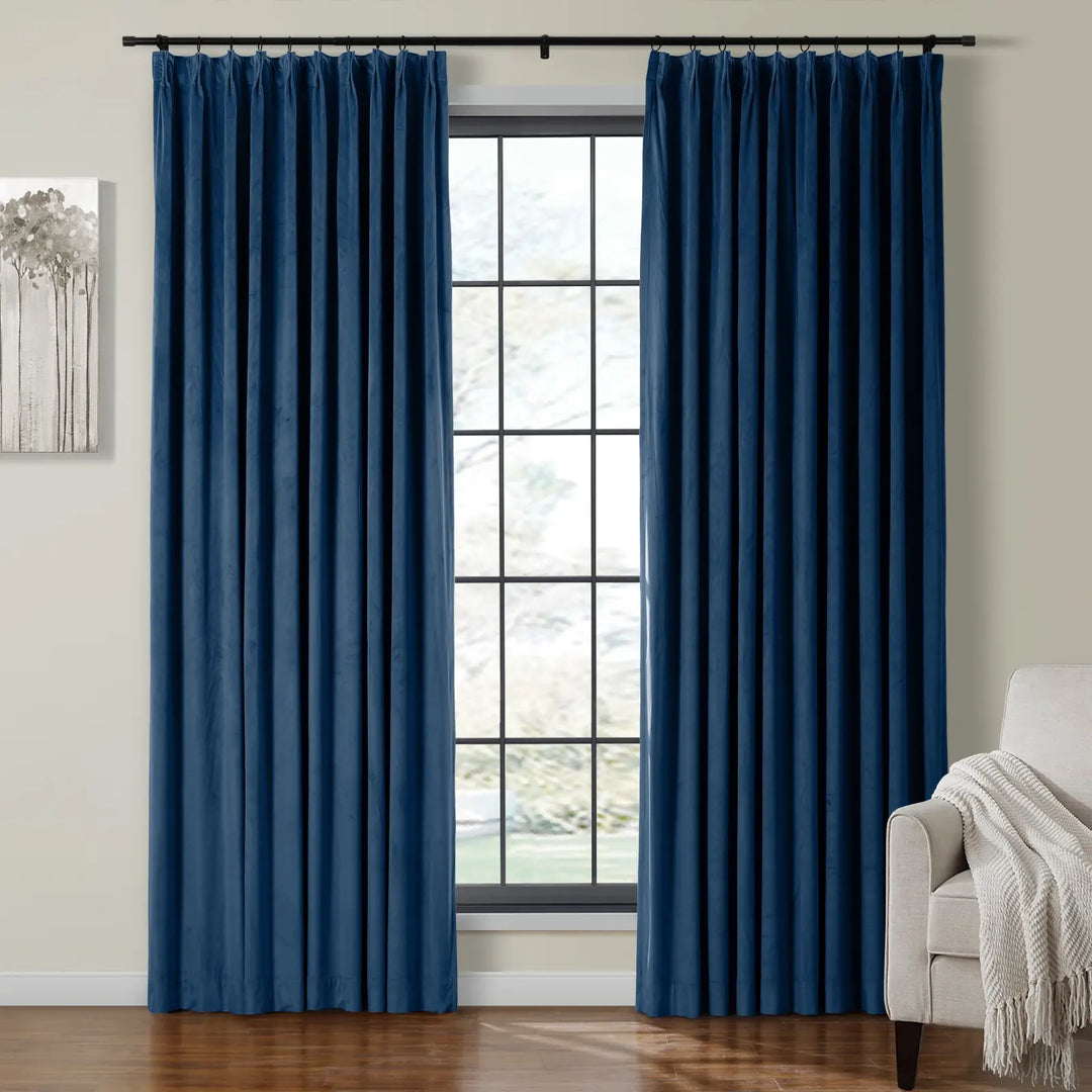 Leon Velvet Curtain Pinch Pleat