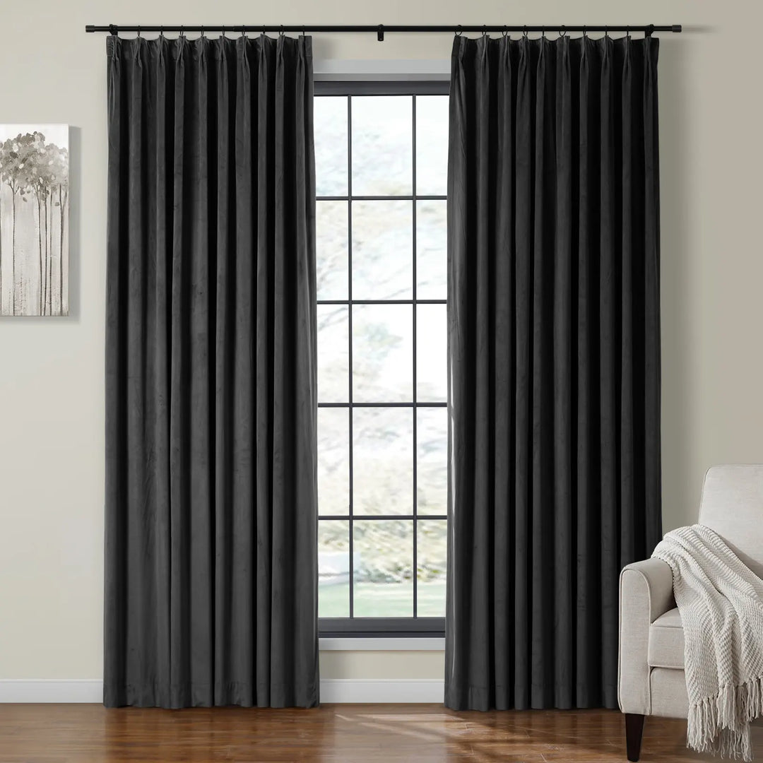 Leon Velvet Curtain Pinch Pleat