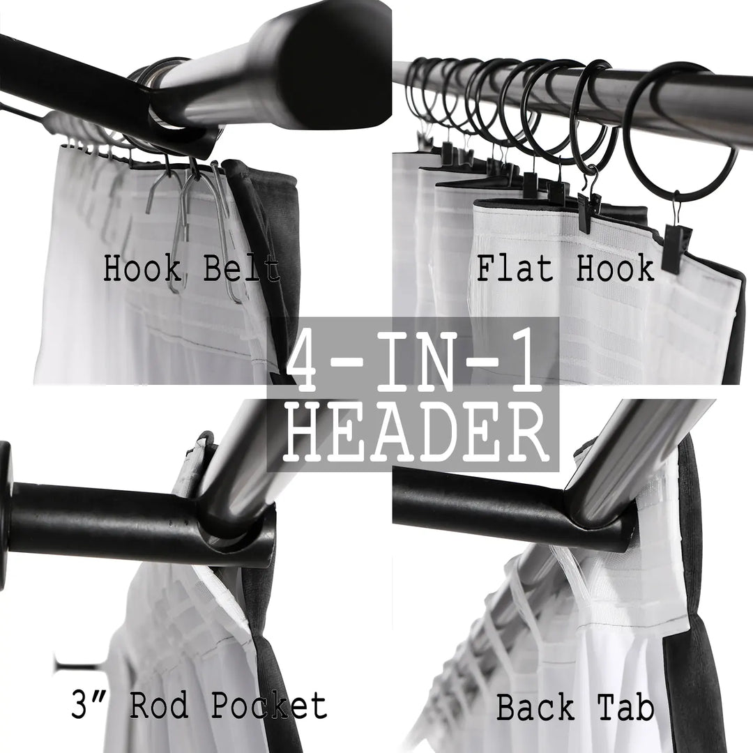 Leon Velvet Curtain 4-In-1