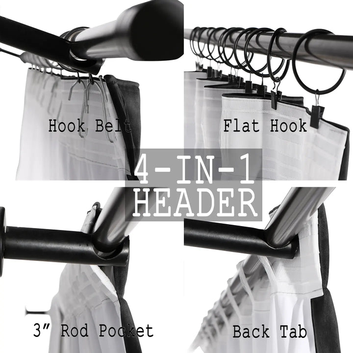 Leon Velvet Curtain 4-In-1