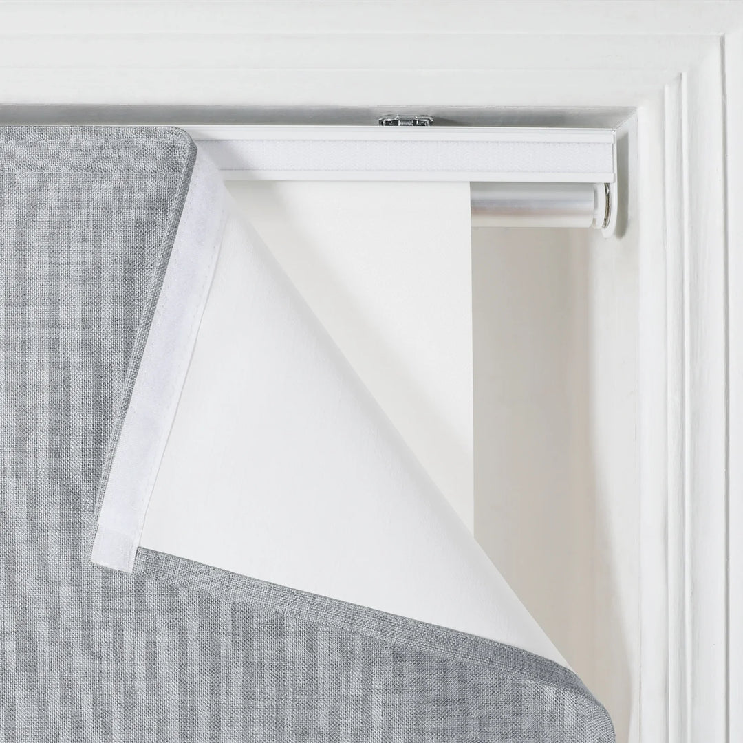 Nash Polyester Linen Blackout Roman Shade Cordless