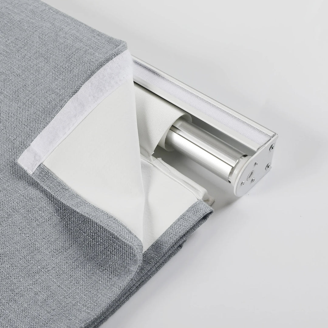 Nash Polyester Linen Blackout Roman Shade Cordless