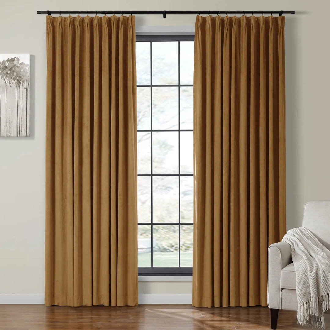 Leon Velvet Curtain Pinch Pleat
