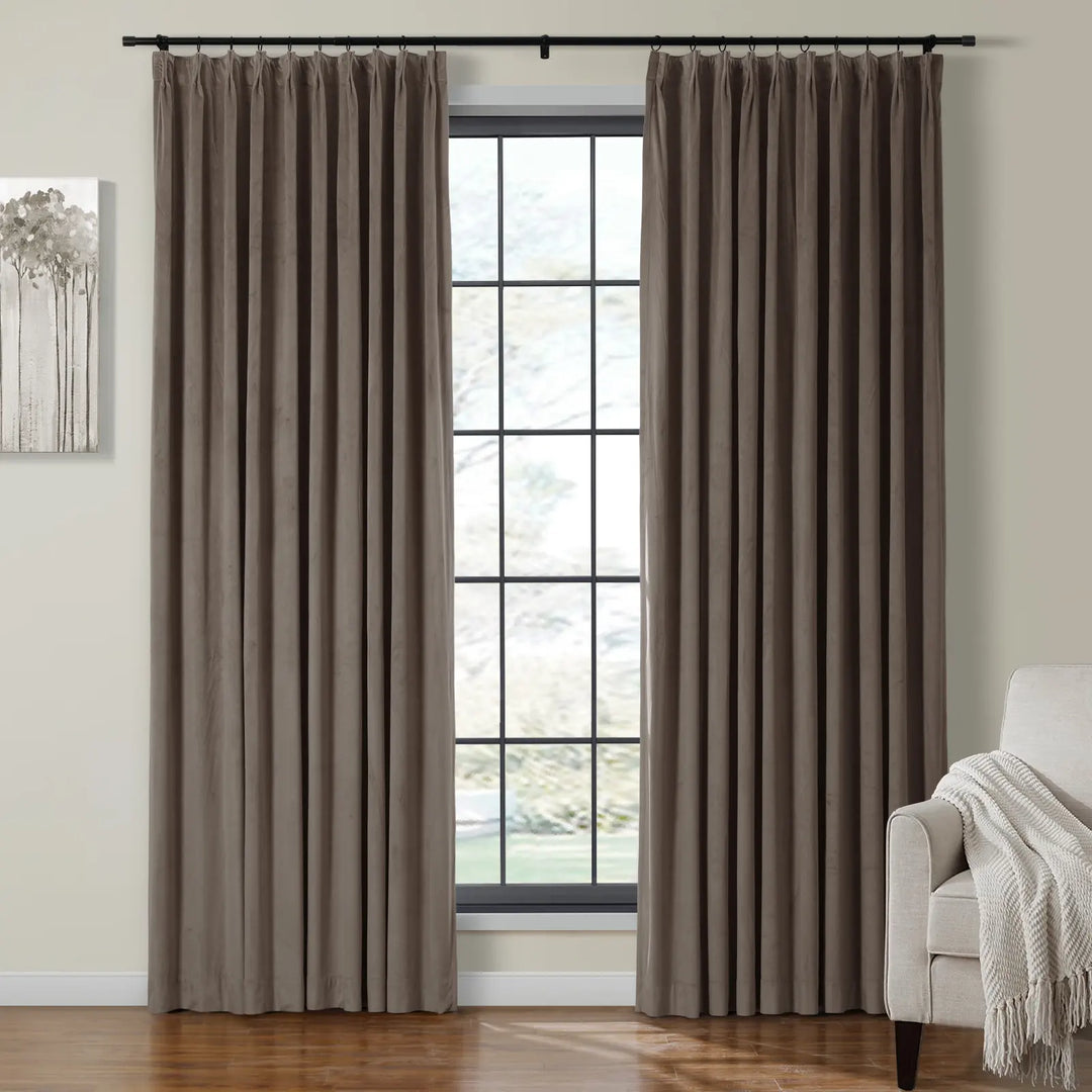 Leon Velvet Curtain Pinch Pleat