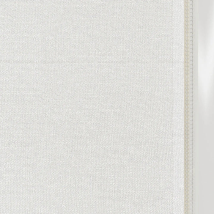 Tallis Linen Valanced Day Night Roman Shade Cord Lift Snow White Detail - ChadMade