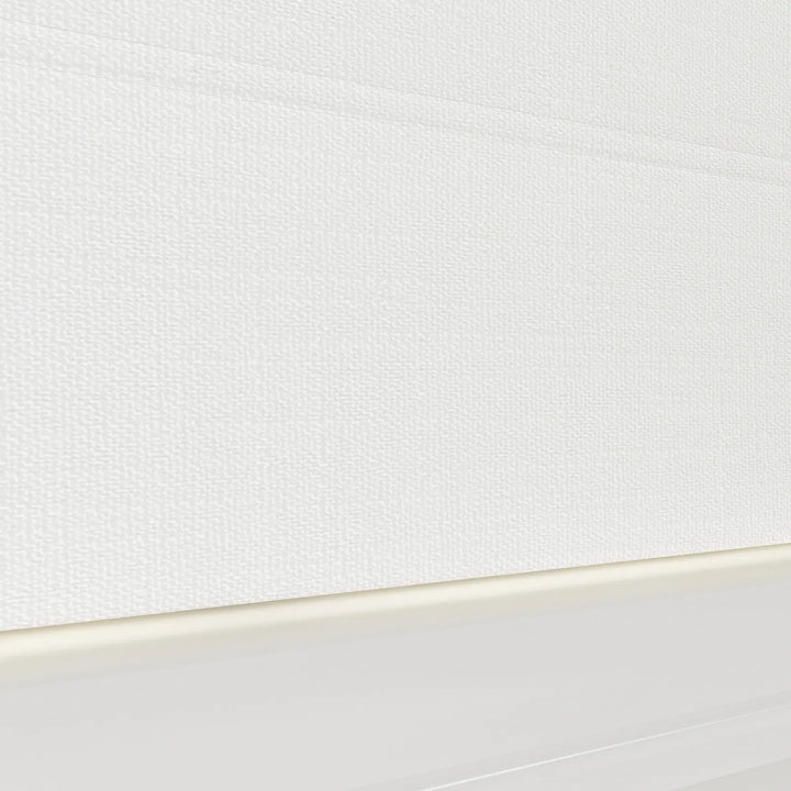 Tallis Linen Valanced Day Night Roman Shade Cord Lift Snow White Detail - ChadMade