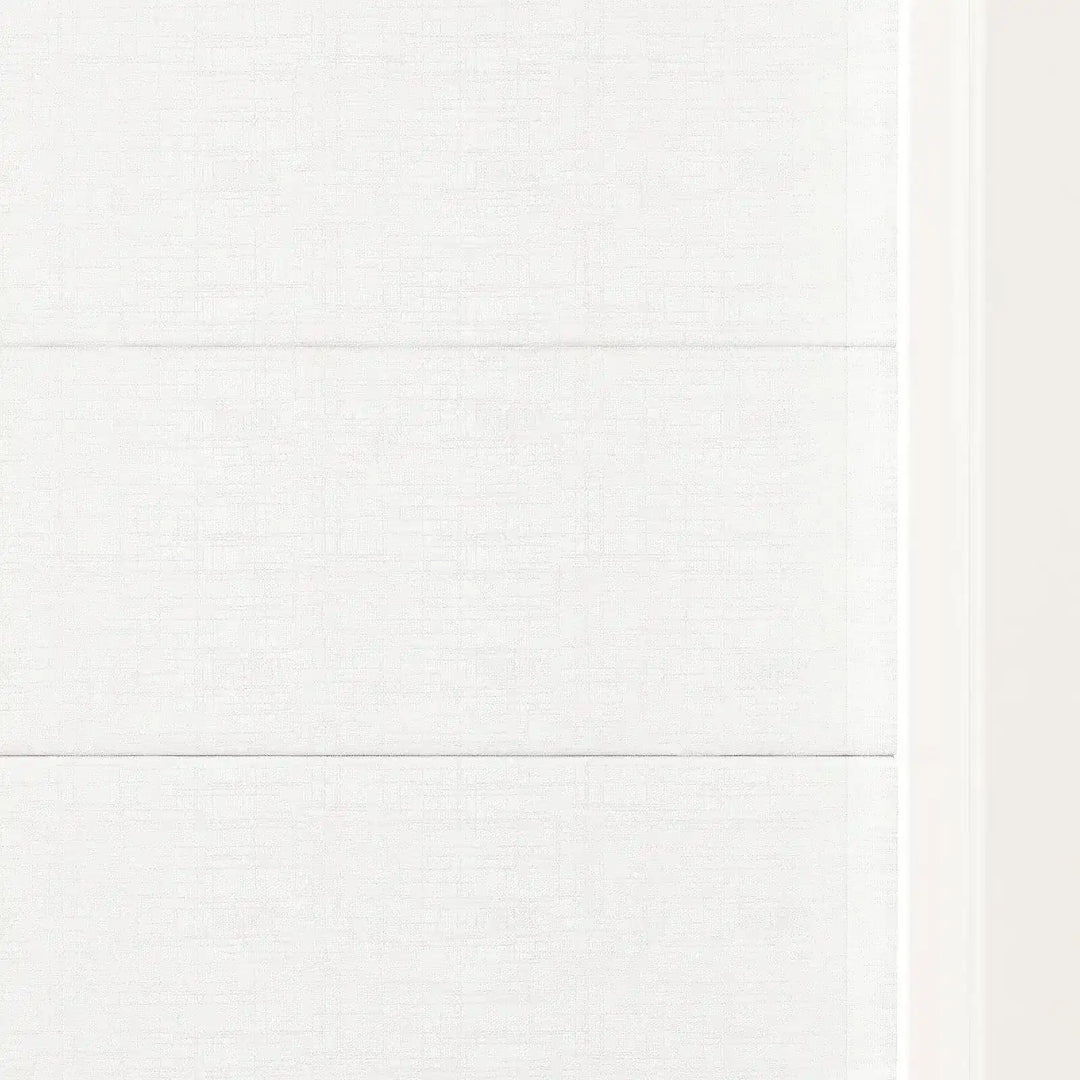 Tallis Linen Cordless Top Down Bottom Up Roman Shade - Snow White - ChadMade