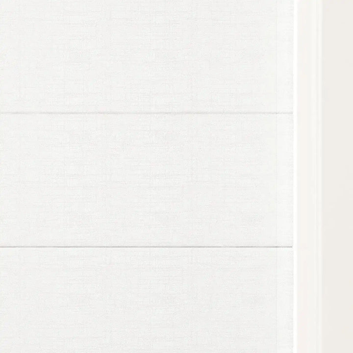Tallis Linen Cordless Top Down Bottom Up Roman Shade - Snow White - ChadMade