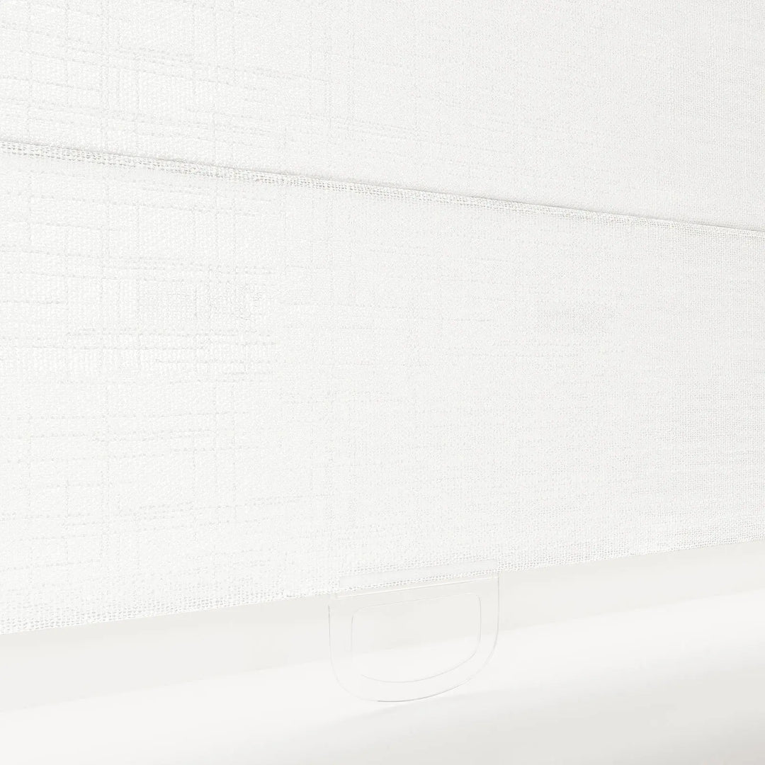 Tallis Linen Cordless Top Down Bottom Up Roman Shade - Snow White - ChadMade