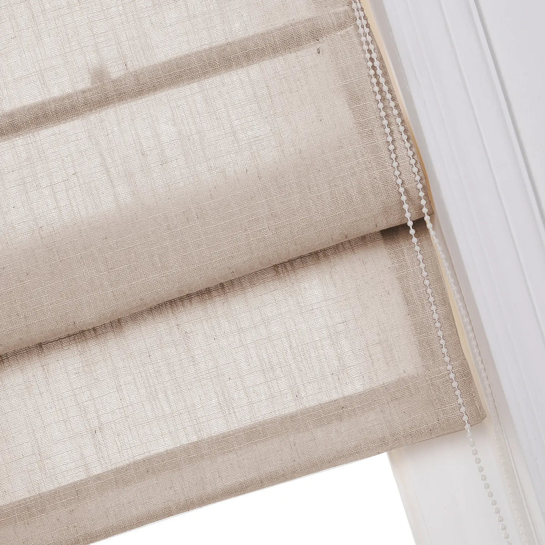 Tallis Linen Roman Shade Cord Lift