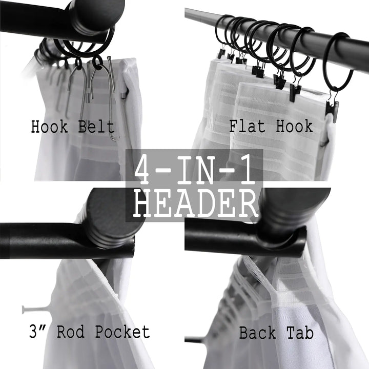 Leon Velvet Curtain 4-In-1