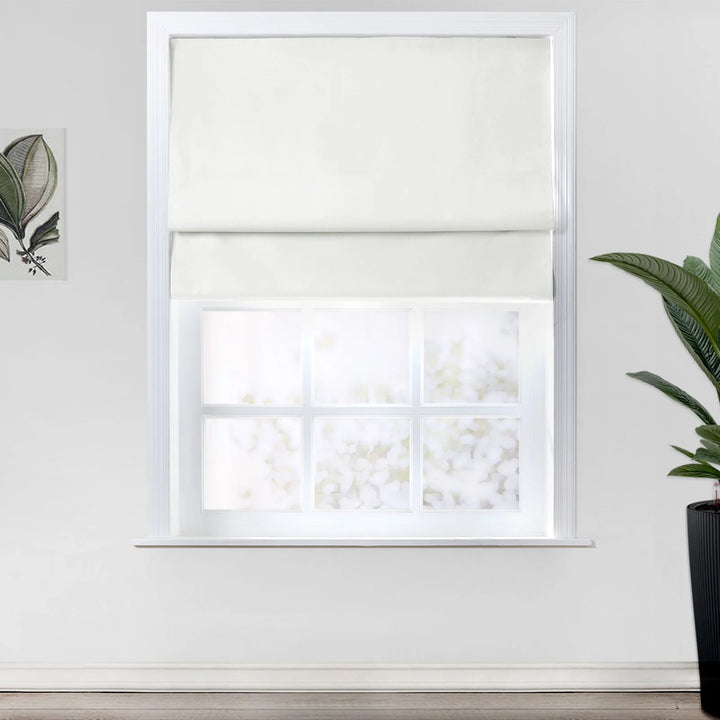 Nash Polyester Linen Blackout Roman Shade Cordless