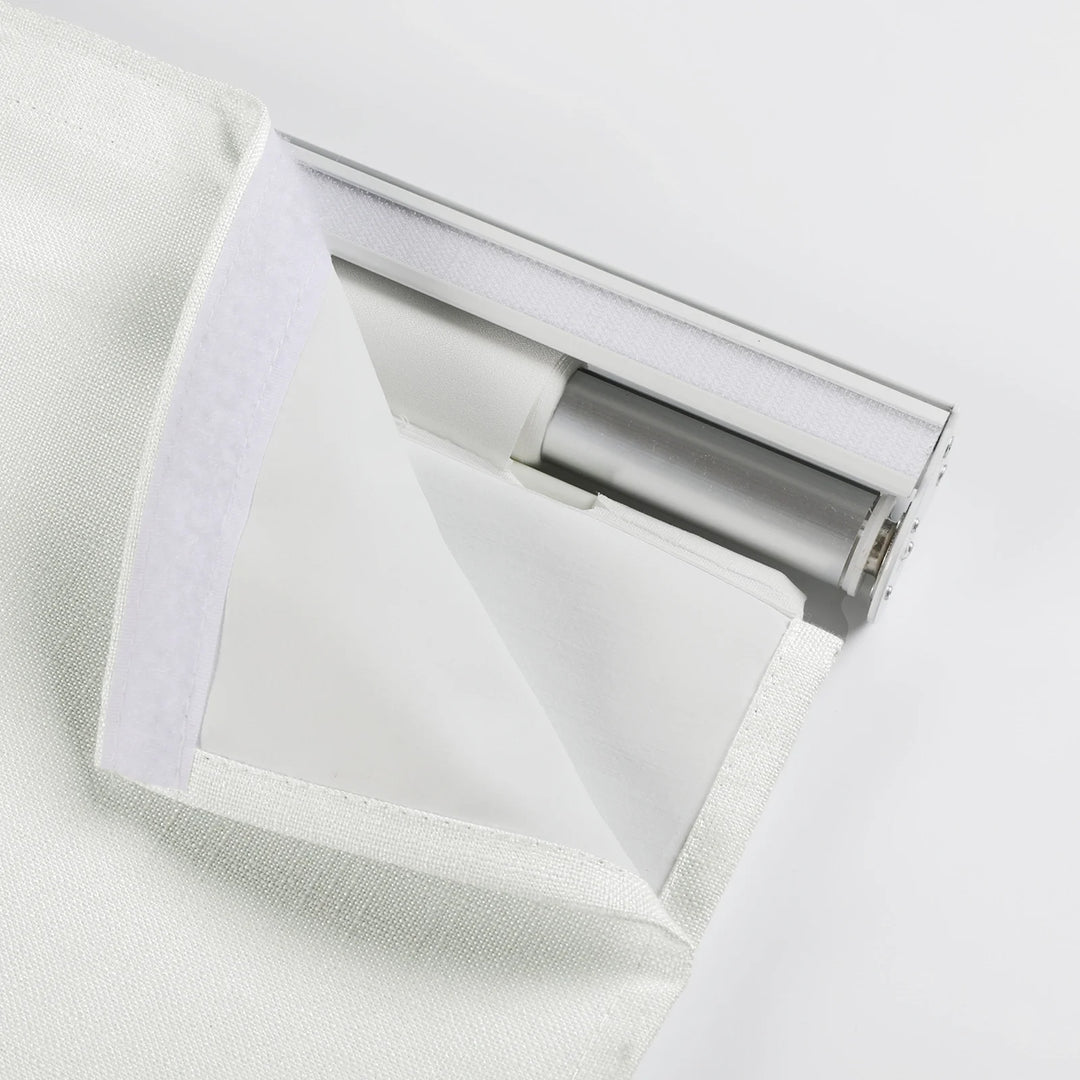 Nash Polyester Linen Blackout Roman Shade Cordless