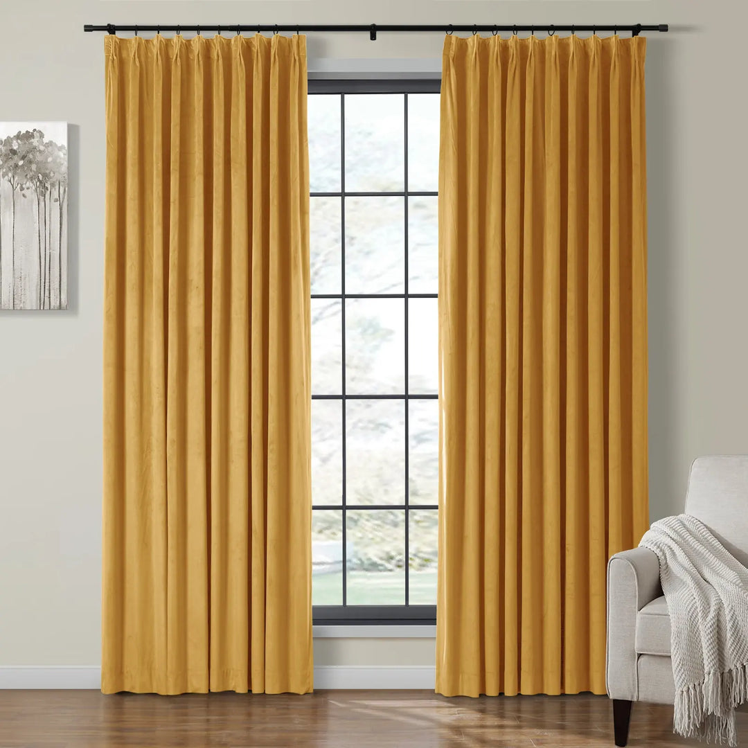 Leon Velvet Curtain Pinch Pleat