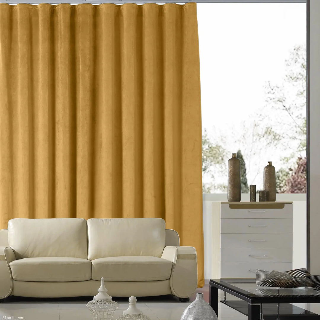 Leon Velvet Curtain Ripple Fold