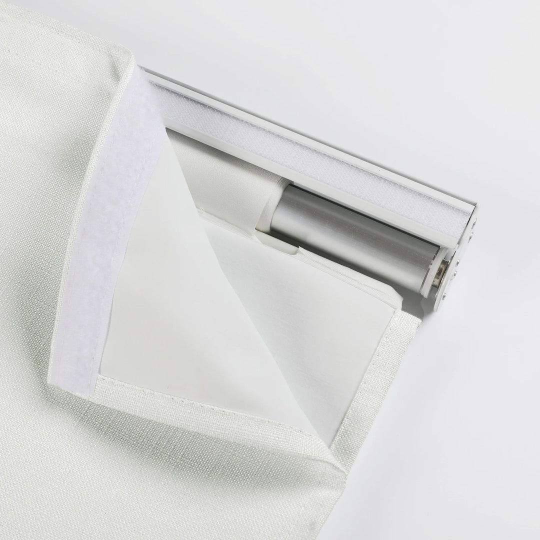 Nash Polyester Linen Blackout Roman Shade Cordless