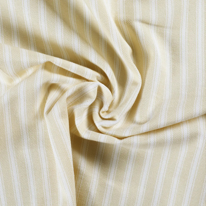 Jana 100% Cotton Cottage Stripe Curtain Pinch Pleat