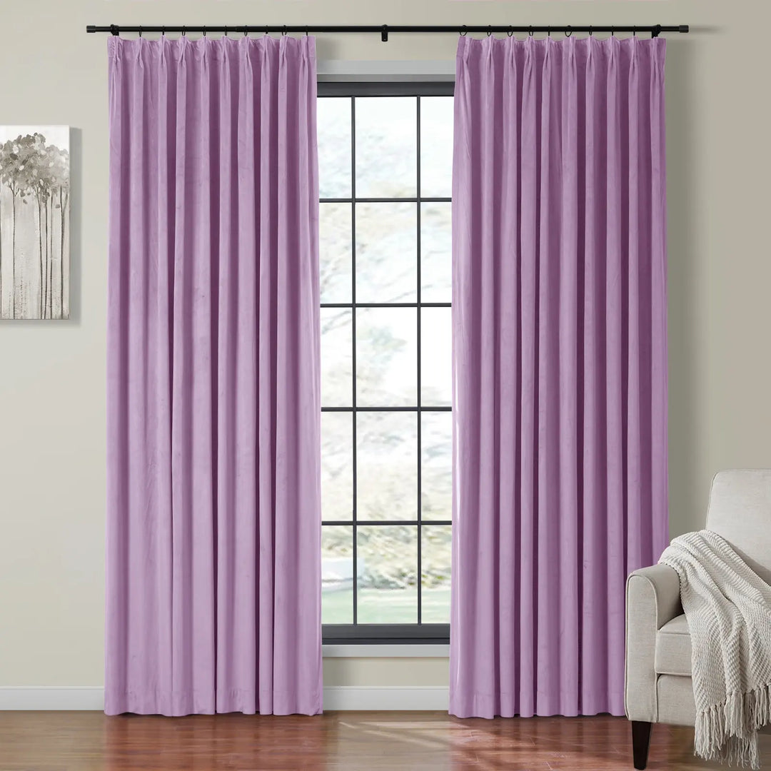 Leon Velvet Curtain Pinch Pleat