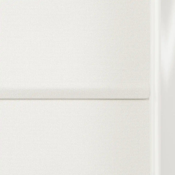 Darcy Cotton Zebra Roman Blind Cord Lift Optic White Detail - ChadMade