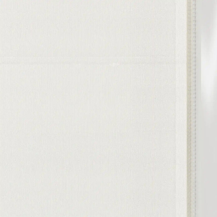 Darcy Linen Valanced  Day Night Roman Shade Cord Lift Optic White Detail- ChadMade