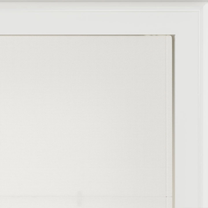 Darcy Cotton Cordless Day Night Roman Shade - Optic White - ChadMade