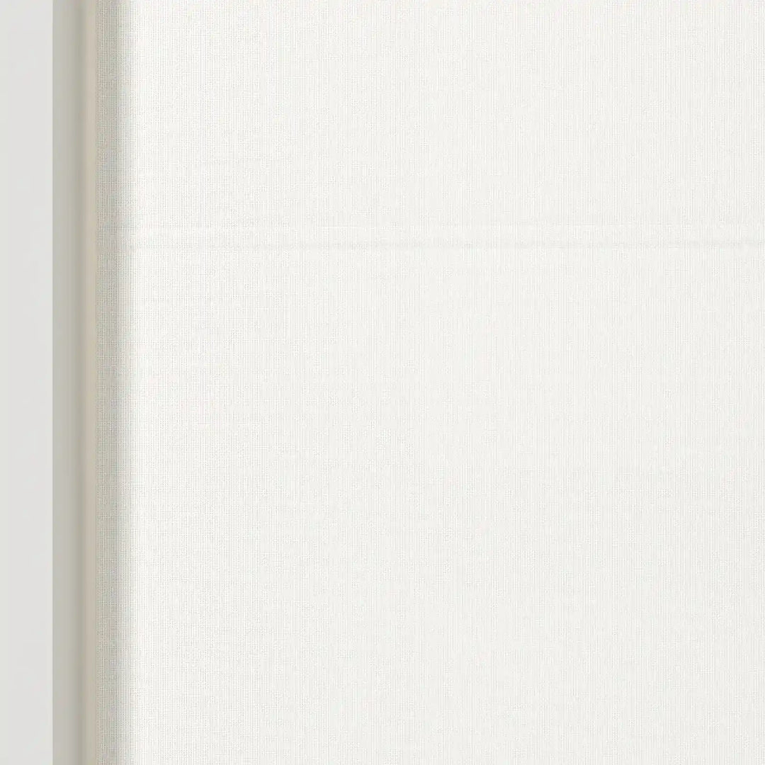 Darcy Linen Valanced  Day Night Roman Shade Cord Lift Optic White Detail- ChadMade