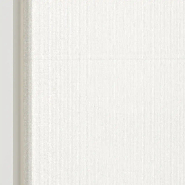 Darcy Linen Valanced  Day Night Roman Shade Cord Lift Optic White Detail- ChadMade