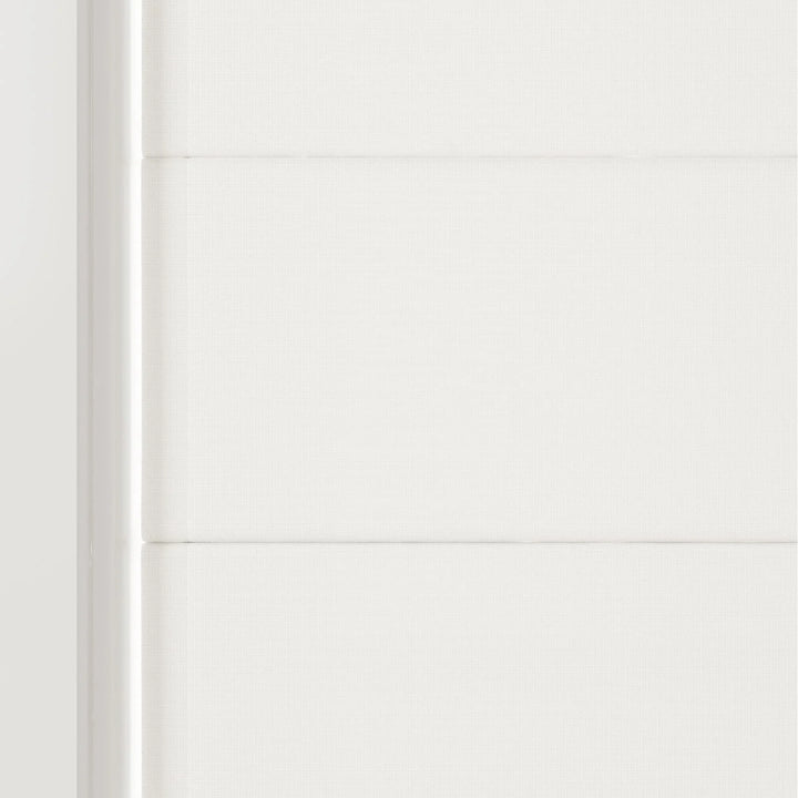 Darcy Cotton Flat Cordless Roman Shade Optic White - ChadMade