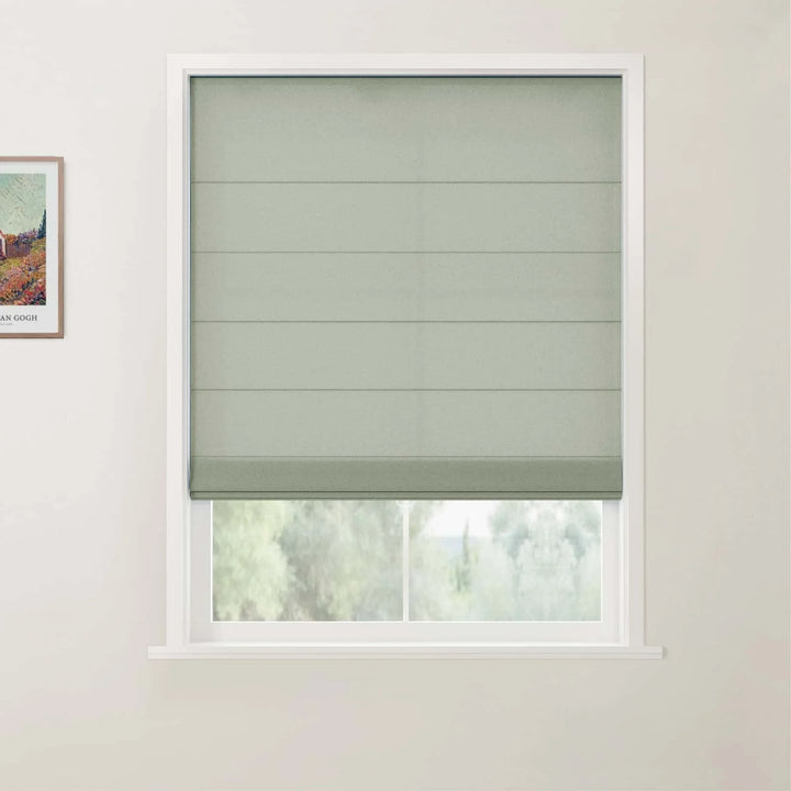 Darcy Back Slat Cordless Roman Shades Sterling - ChadMade