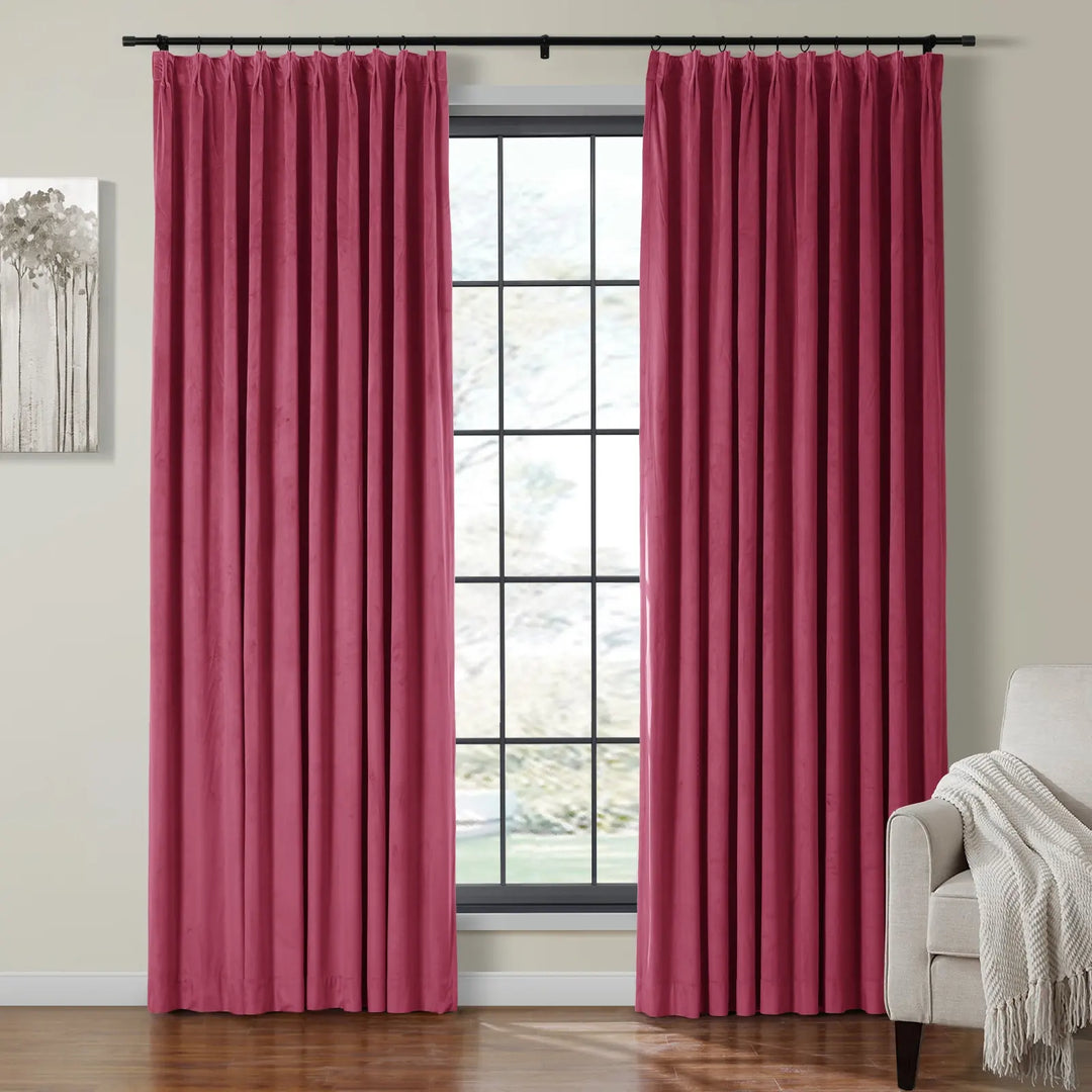 Leon Velvet Curtain Pinch Pleat