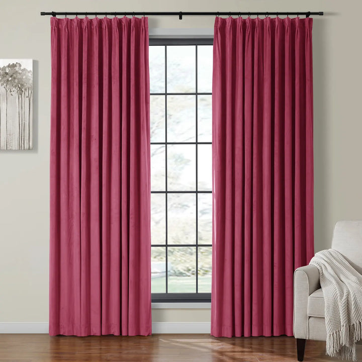 Leon Velvet Curtain Pinch Pleat