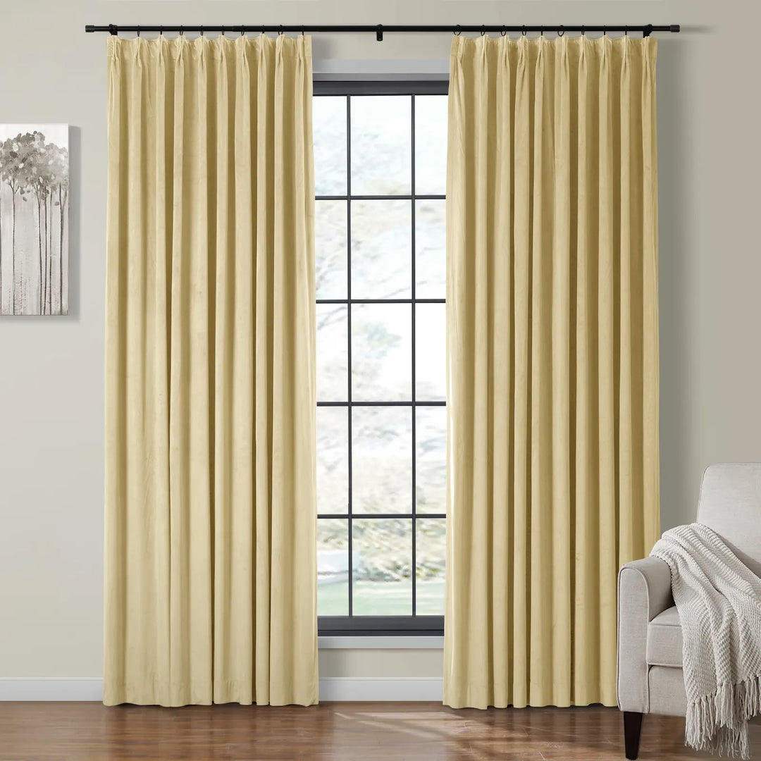 Leon Velvet Curtain Pinch Pleat