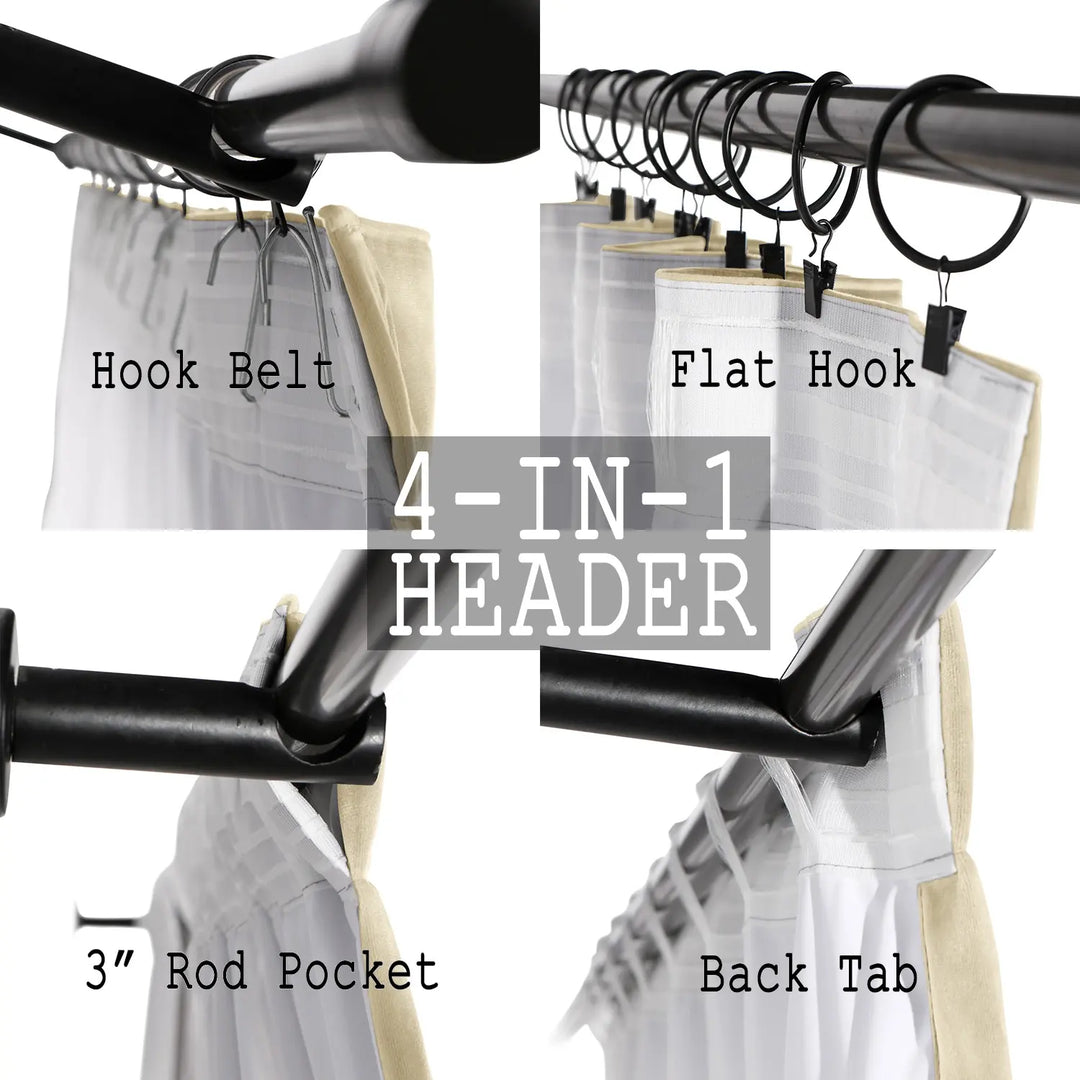 Leon Velvet Curtain 4-In-1