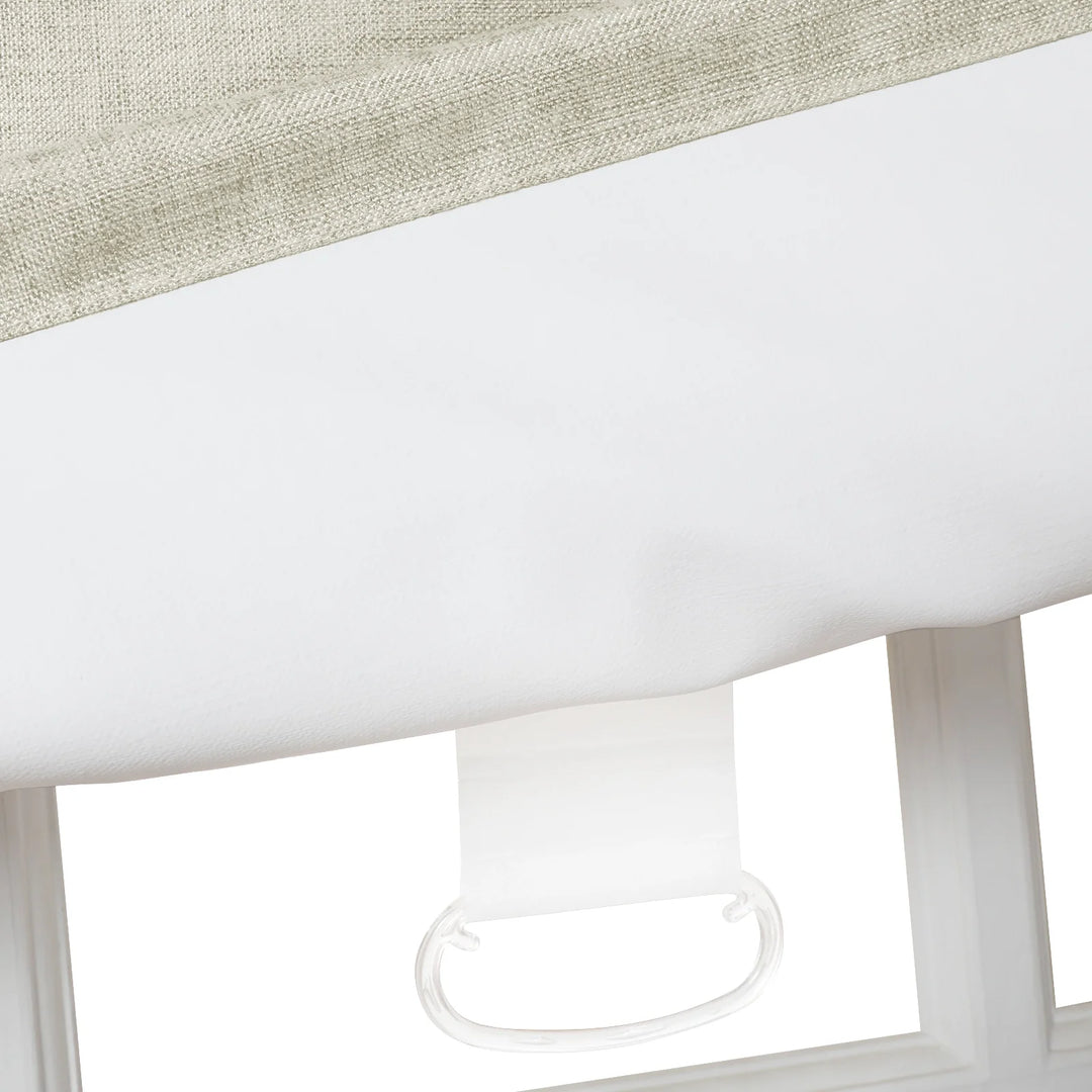 Nash Polyester Linen Blackout Roman Shade Cordless