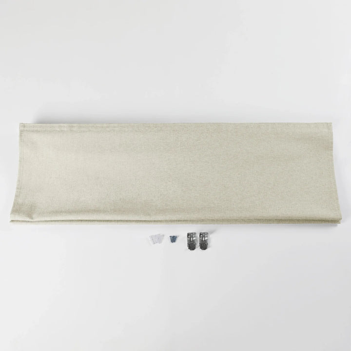 Nash Polyester Linen Blackout Roman Shade Cordless